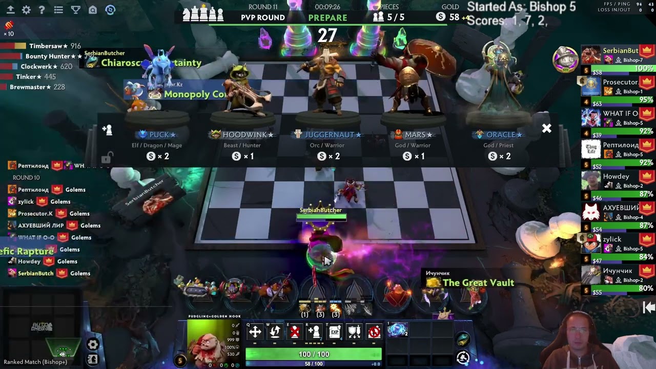 6 Gods 4 Cents/Taurens! Dota Auto Chess S28!