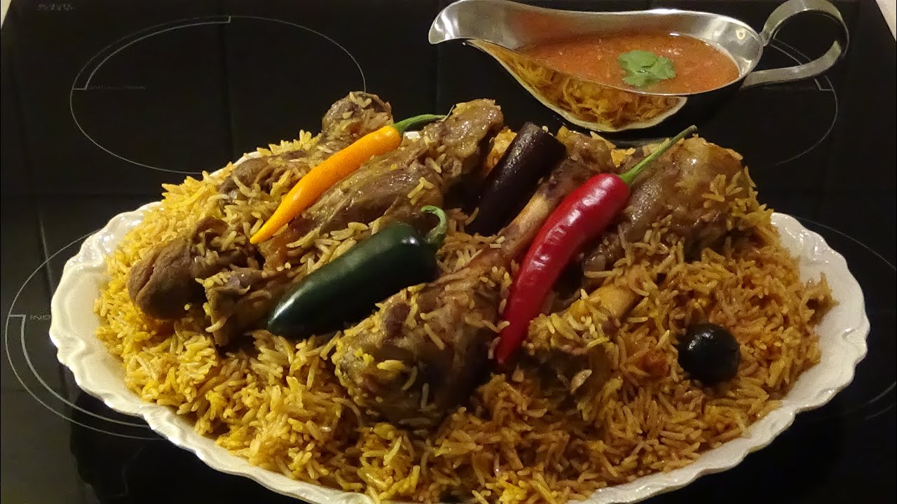 احلى كبسة سعودى بالموزالضانى (الخروف) مع صلصة الدقوس