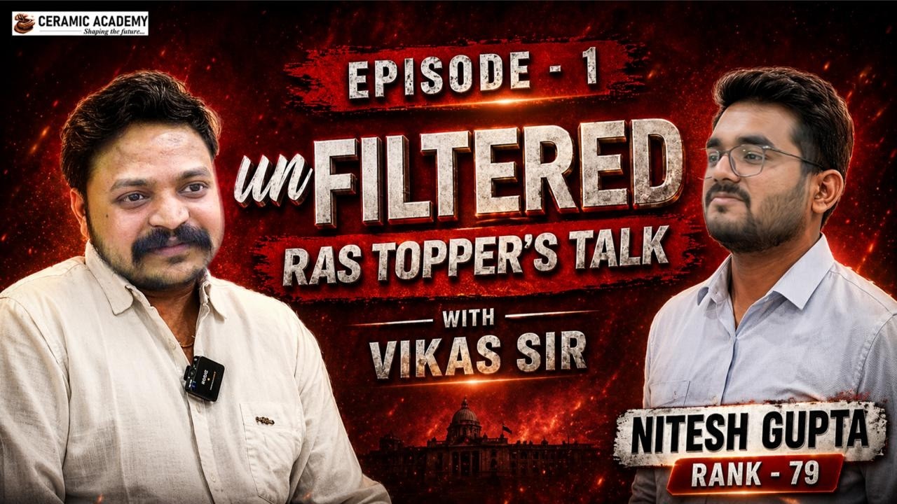 unFILTERED Episode-01| RAS Topper's Talk | Vikas Gupta Sir & Nitesh Gupta (Rank - 79) | RAS-2024