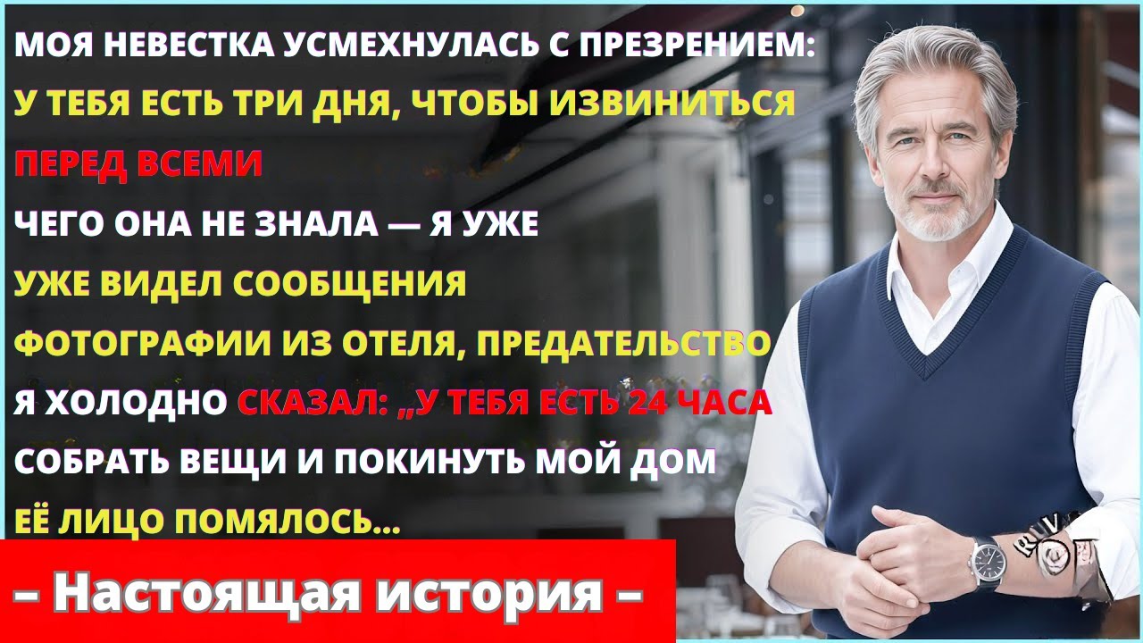 Невестка дала мне 3 дня извиниться публично — я дал ей 24 часа покинуть мой дом