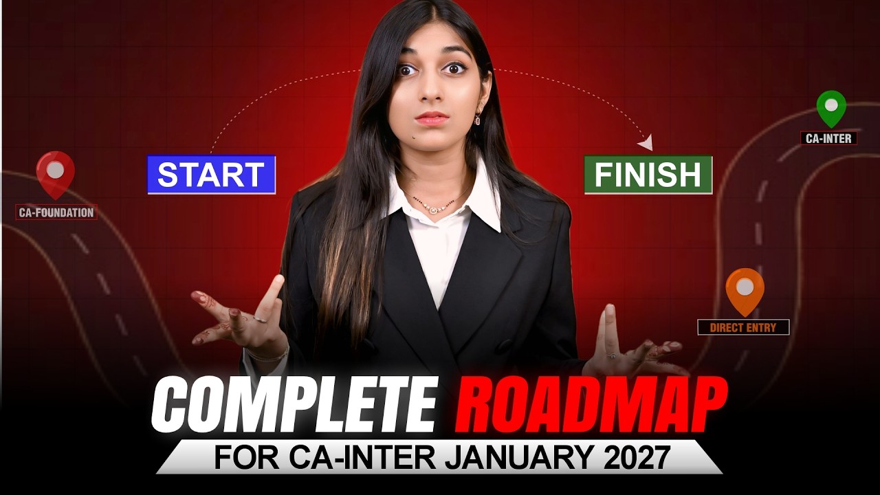 Complete roadmap for CA-INTER Jan'27 | By CA. Muskan Agrawal