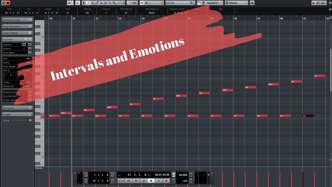 How musical intervals and emotions are connected.