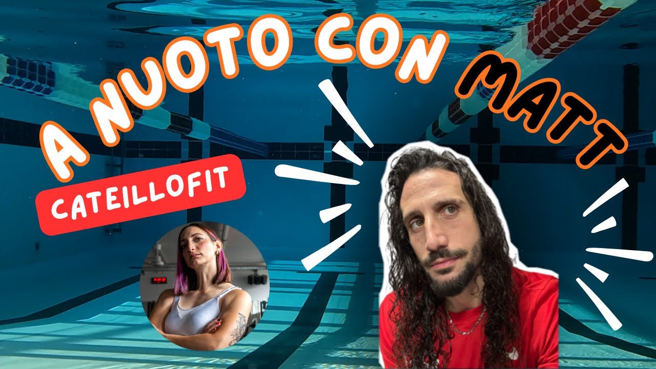 A NUOTO CON MATT E CATE S1 E0 quanto è difficile allenarti in acqua  se non fai nuoto 💦