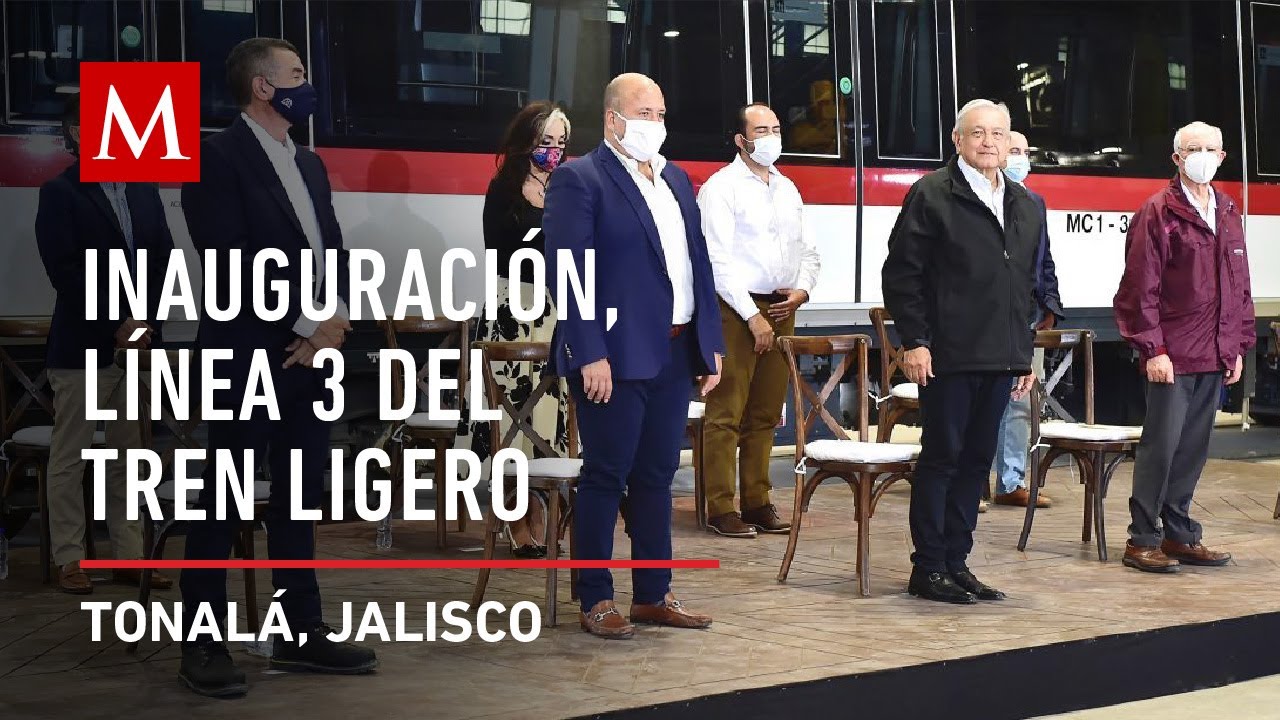 AMLO inaugura la Línea 3, Tren Ligero de Guadalajara