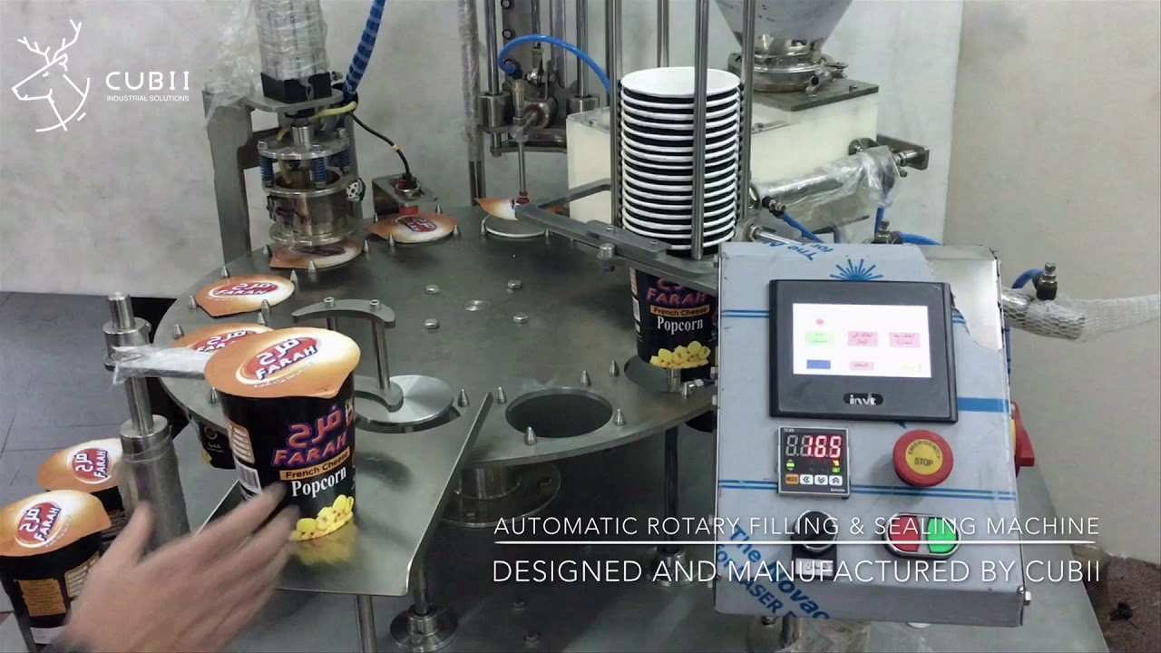 Automatic Rotary Filling and Sealing Machine - CUBII
