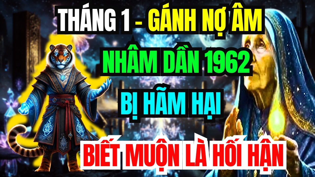 Sự Thật Đáng Sợ: Nhâm Dần 1962 Tháng 1 ÂL Gánh Nợ Âm Kiểu Gì Cũng Bị Hãm Hại - Biết Muộn Lỡ Cả Đời