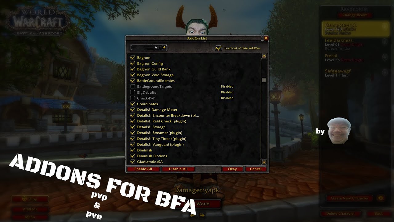 ПвП и ПвЕ Аддоны для WoW BFA by Китаец