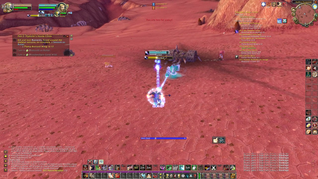 Warrior Vs Mage Open World PVP (The Burning Crusade Classic)