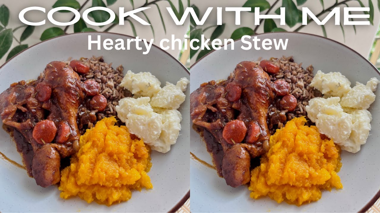 Cook with me: Simple Chicken Stew recipe|Potato salad| South African YouTuber