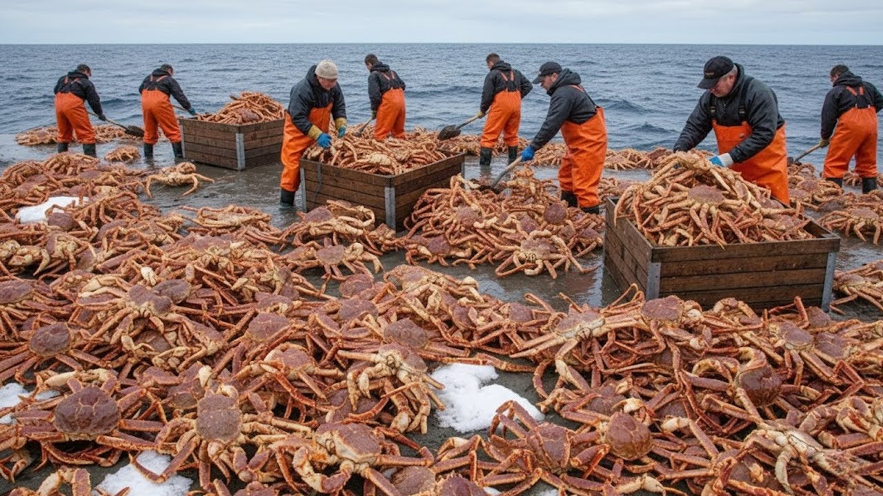How do they catch millions of king crabs and earn hundreds of billions of dong?