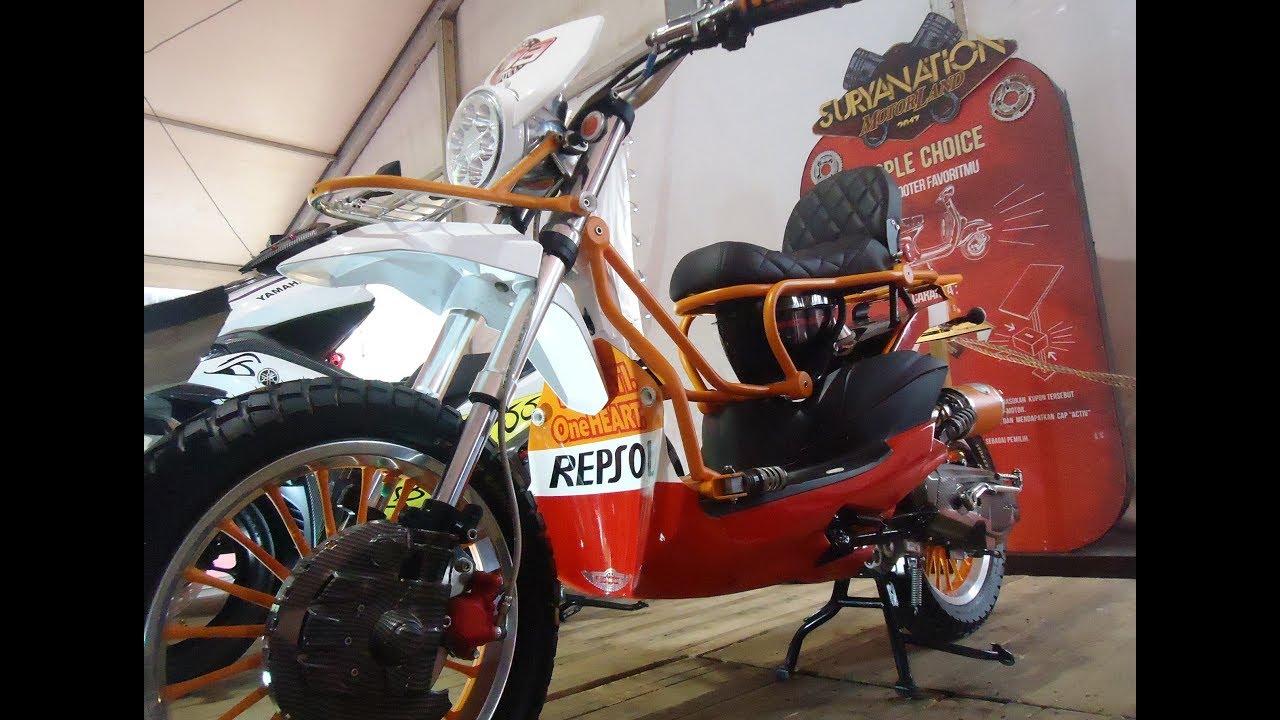 Honda Beat Modifikasi Motor Matic Custom Trail Scrambler