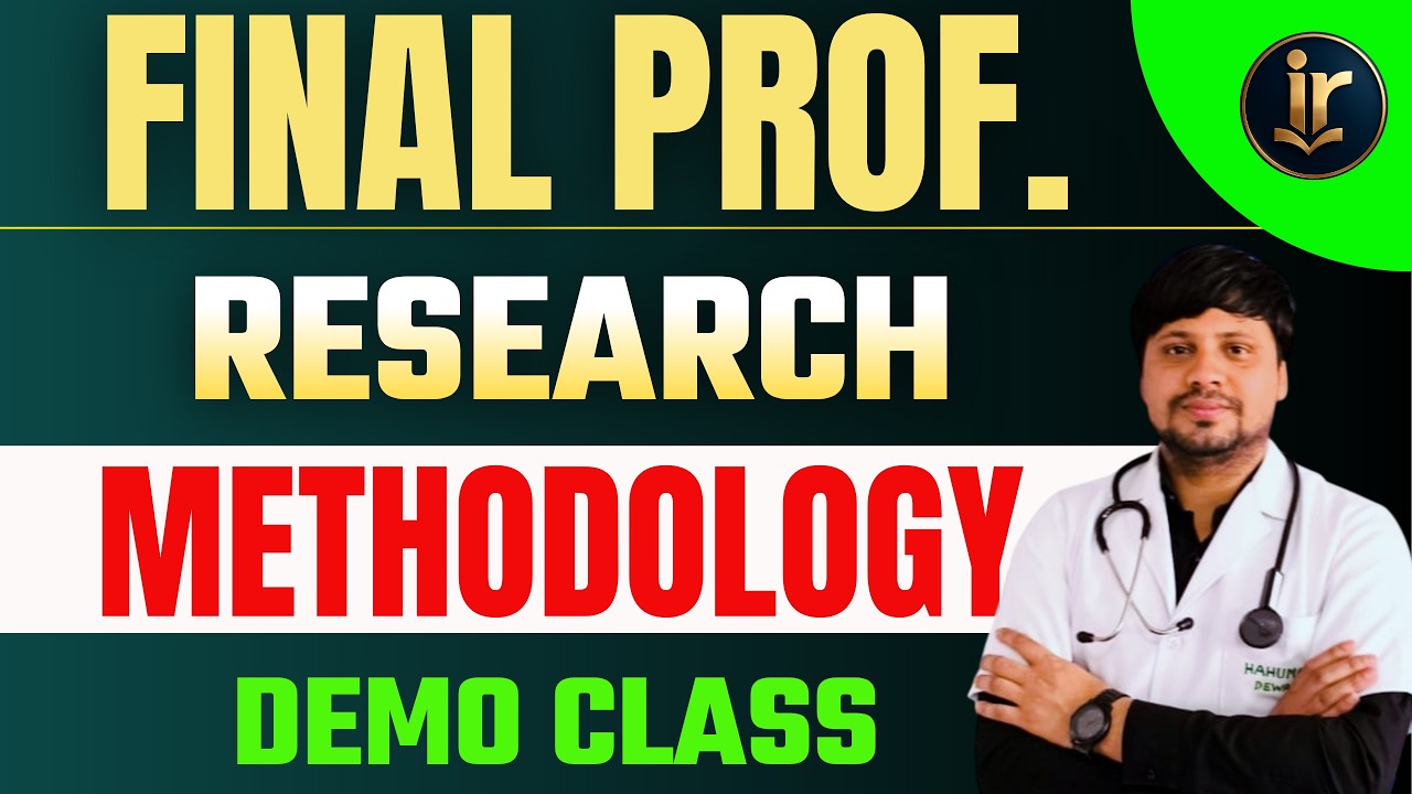 Research Methodology and Medical Statistics For BAMS, BUMS, BHMS !