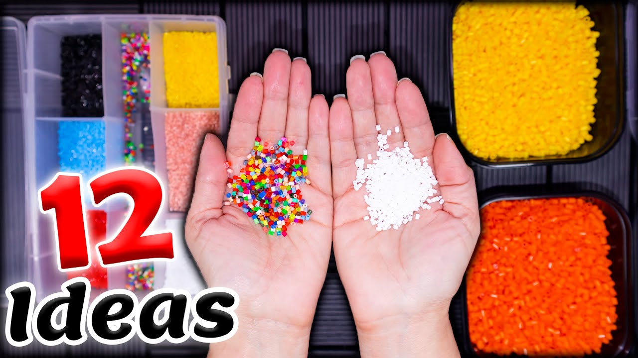 12 Ideas fáciles para crear figuras con hama beads mini o Perler beads