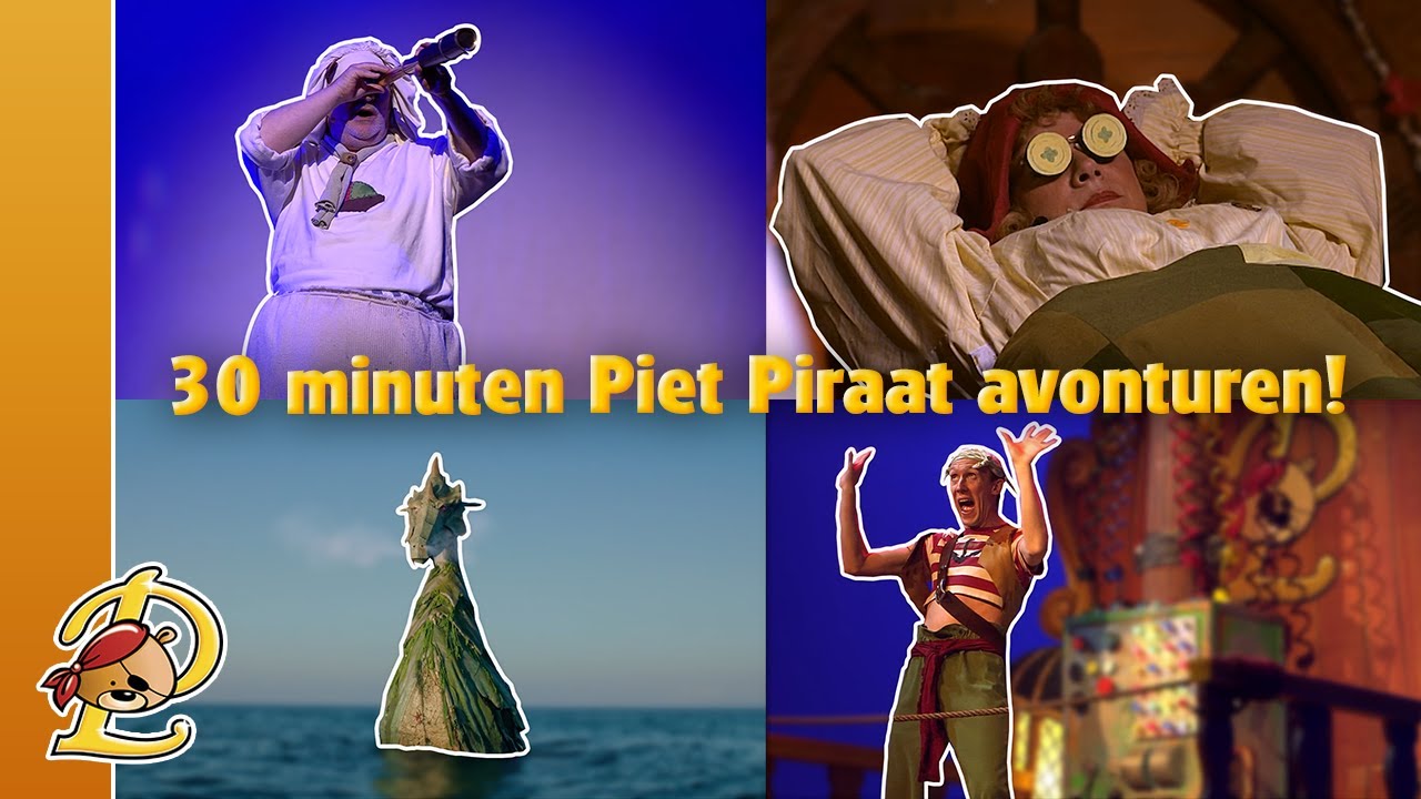 30 minuten Piet Piraat avonturen compilatie 2 🏴‍☠️⛵