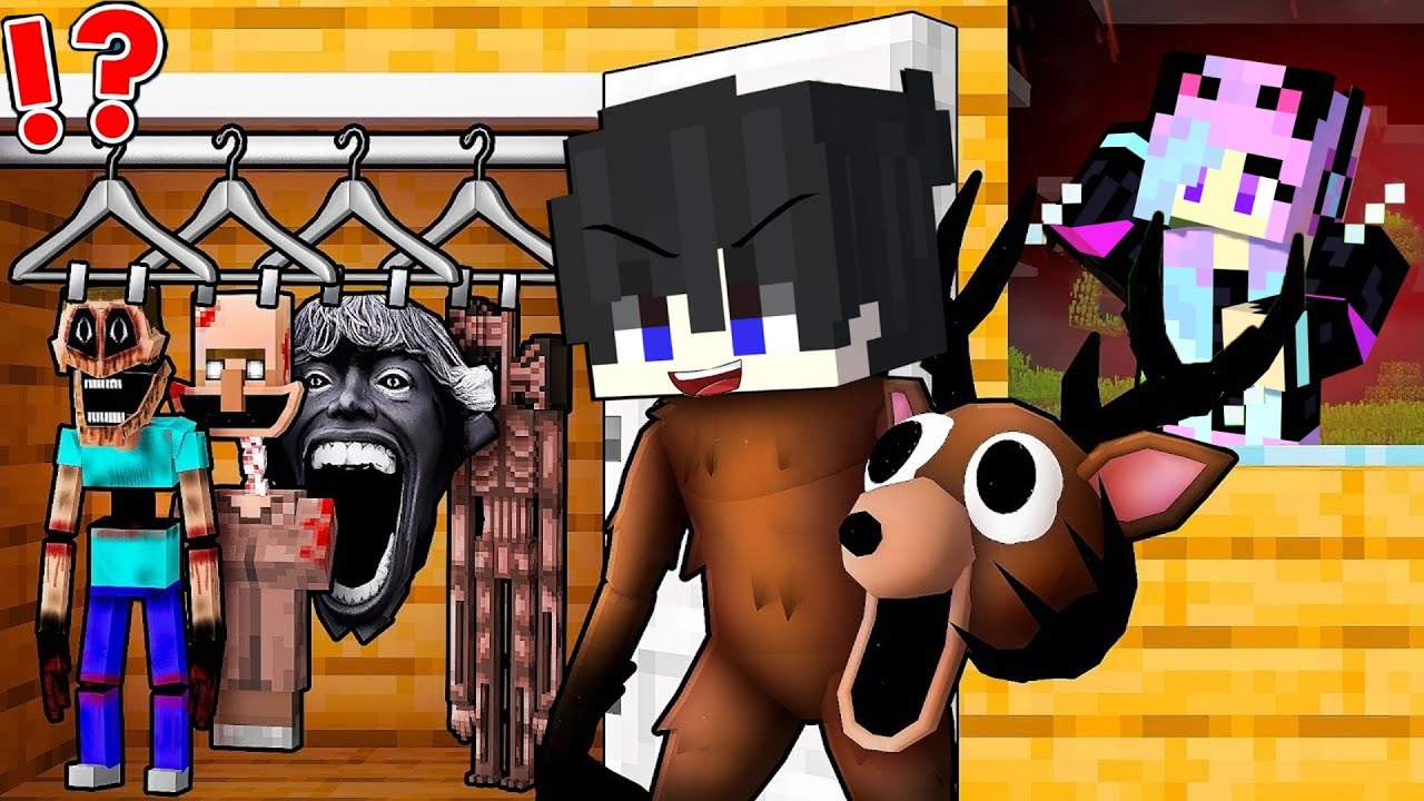 I Shapeshift Into SCARY MONSTERS To PRANK Sister in Minecraft!