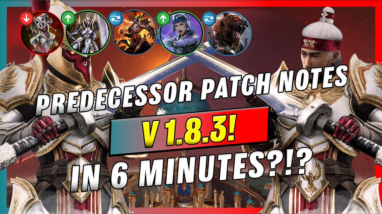 Predecessor V1.8.3 Patch Notes in Under 6 Minutes - Buffs, Nerfs, Item Reworks, ETC.
