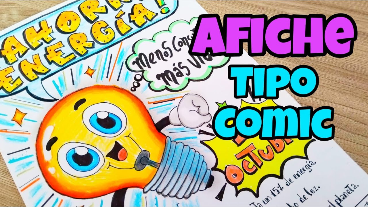 Como Hacer un AFICHE tipo CÓMICS