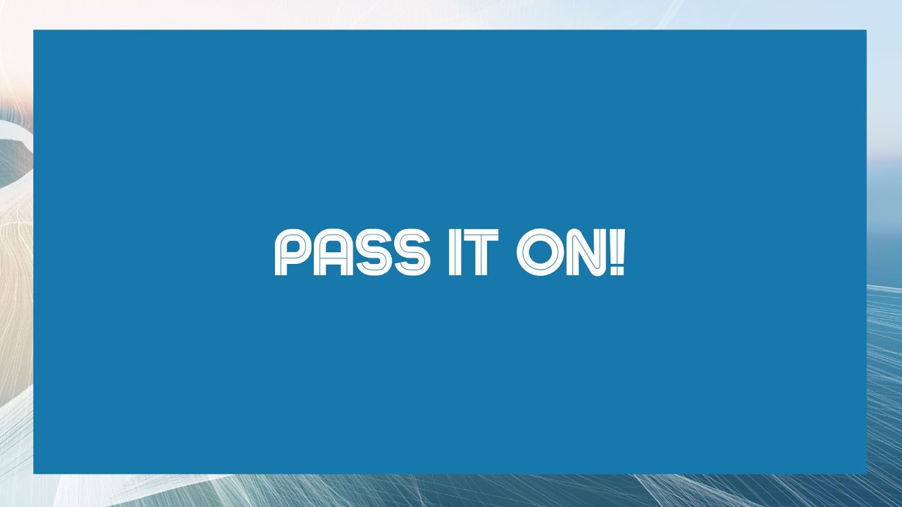 Pass It On | Sunday Online - EP 288