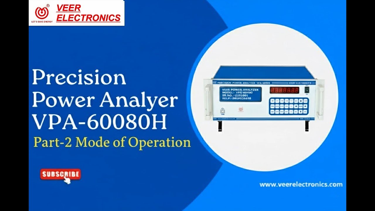 VPA-60080 Power Analyzer | Working Principle & Operation