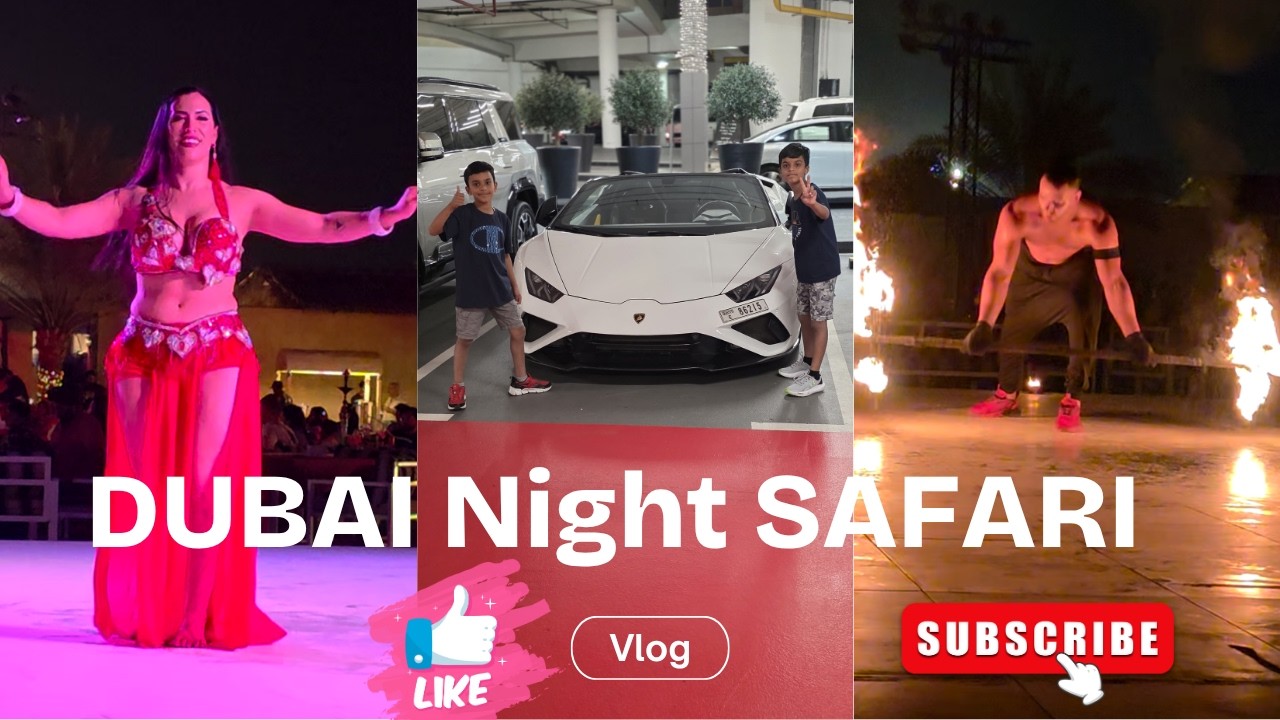 Dubai Night Safari | Belly Dance, Fire Show, Feast & Desert Adventure! #desertsafari #bellydance