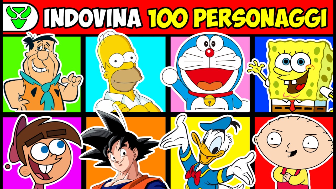 QUIZ - INDOVINA 100 PERSONAGGI DEI CARTONI ANIMATI! 🚀