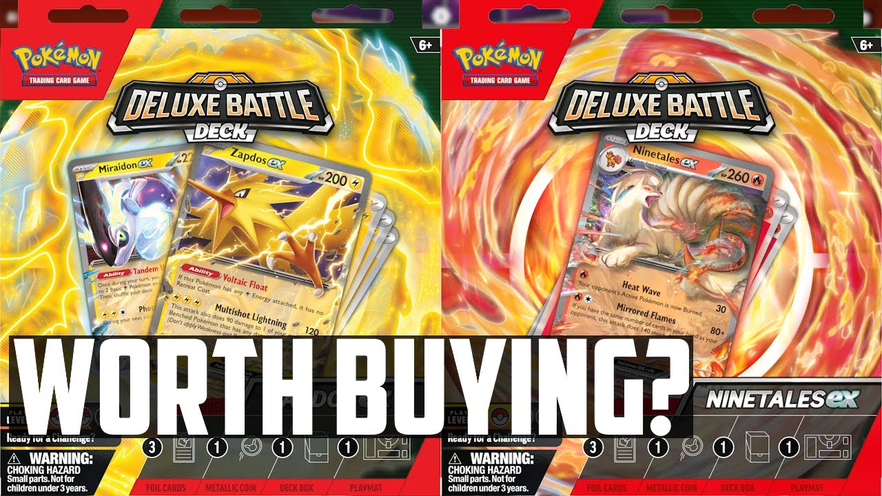 Are the NEW Zapdos ex and Ninetales ex Deluxe Battle Decks Worth Buying? Pokemon TCG Shopping Guide