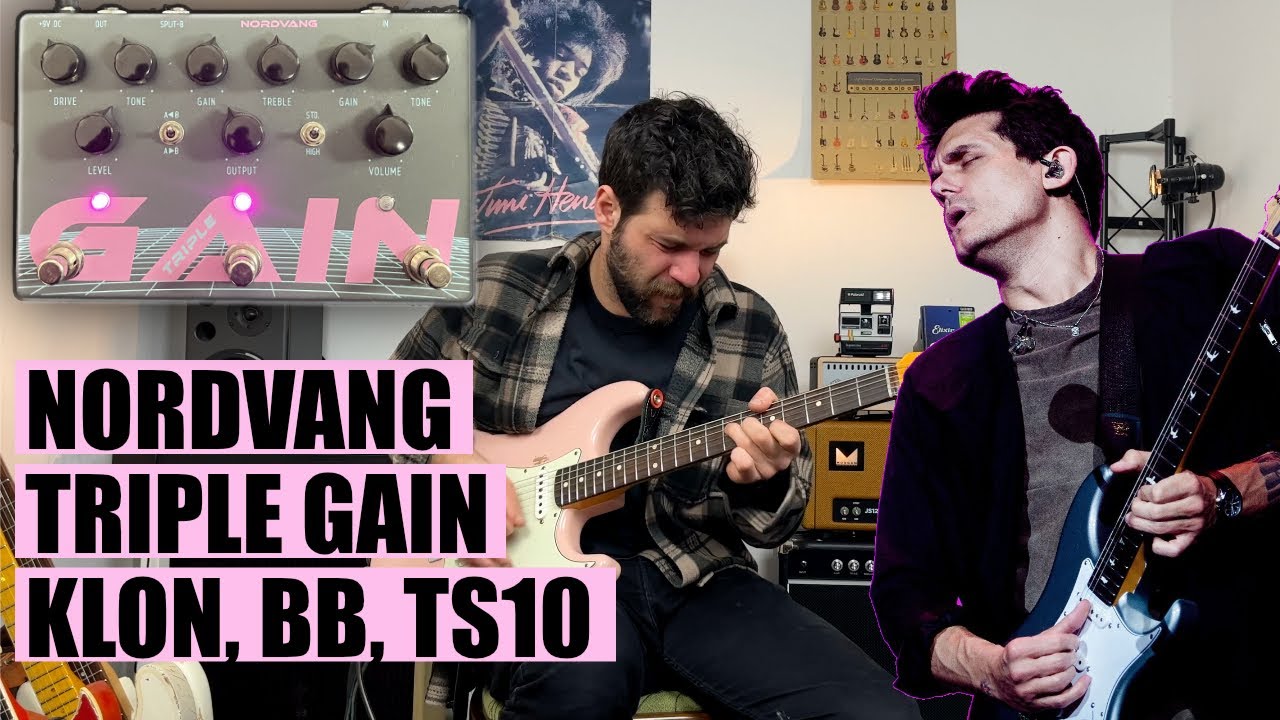LA PÉDALE ULTIME pour John Mayer! Klon, Bluesbreaker et TS10 | Demo de la Nordvang Triple Gain
