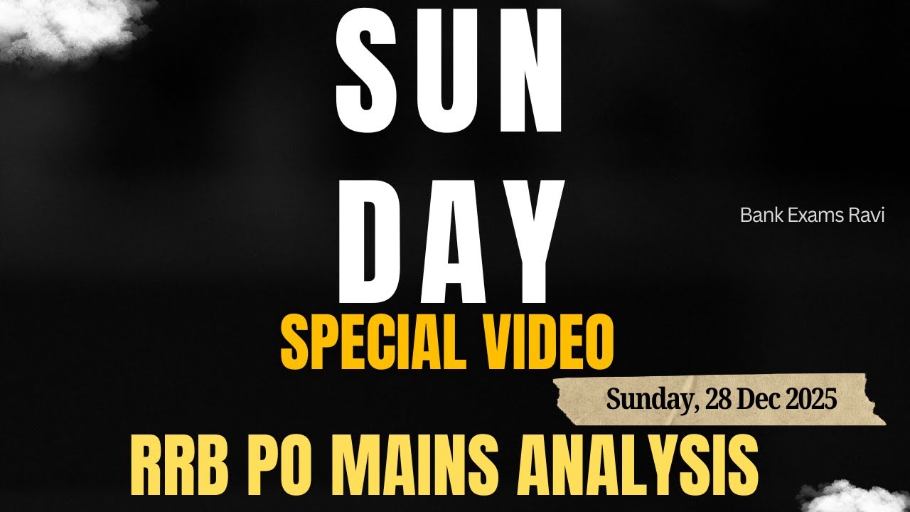 ibps rrb po mains exam analysis 2025 | bank exams ravi