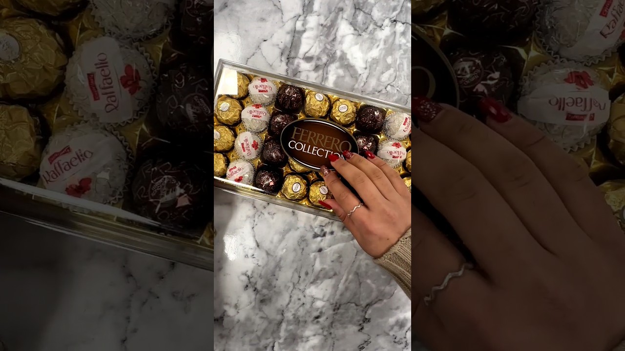 Ferrero Collection Box Filling Platter ASMR Ferrero Rocher Raffaello 