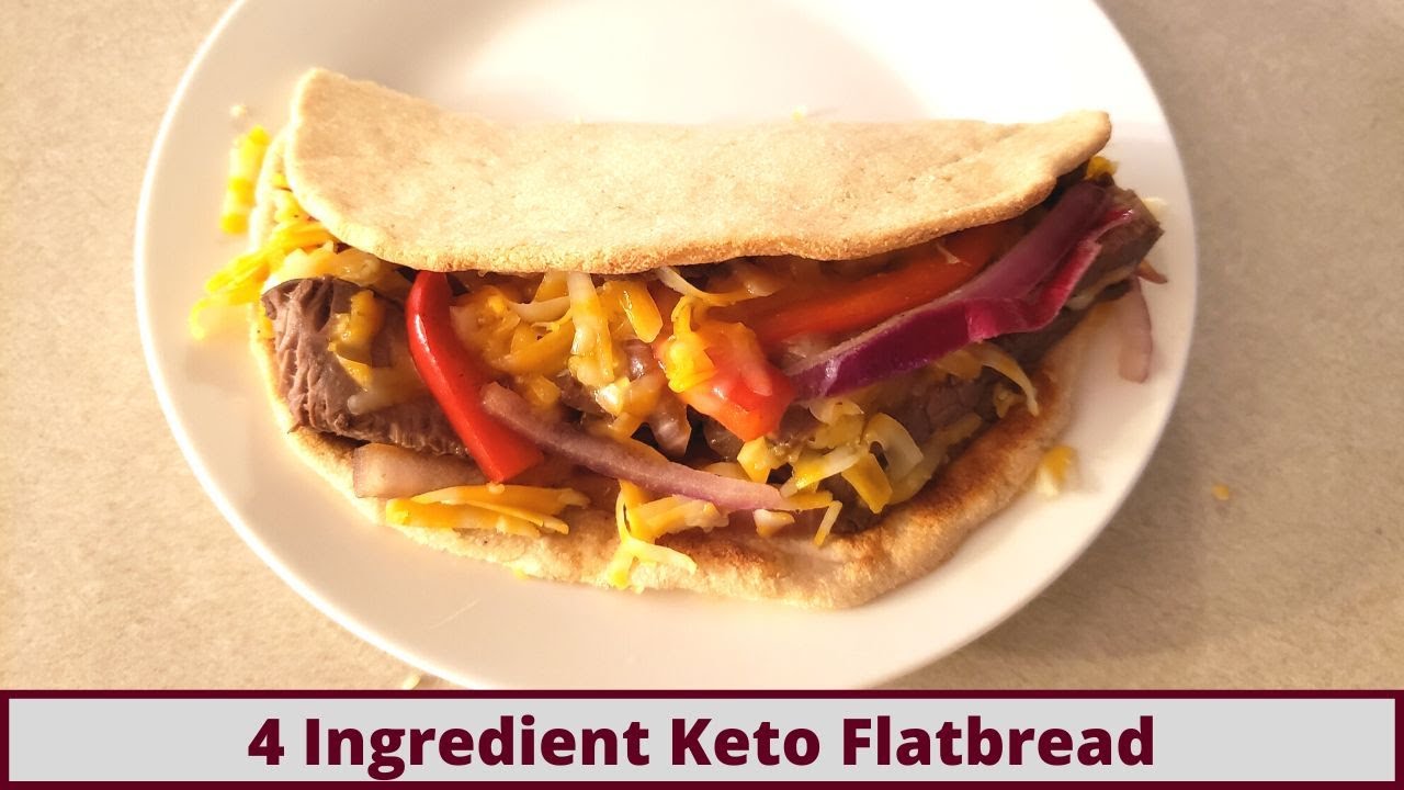Quick 4 Ingredient Keto Baked Flatbread (Nut Free, Gluten Free And Dairy Free (No Eggs))