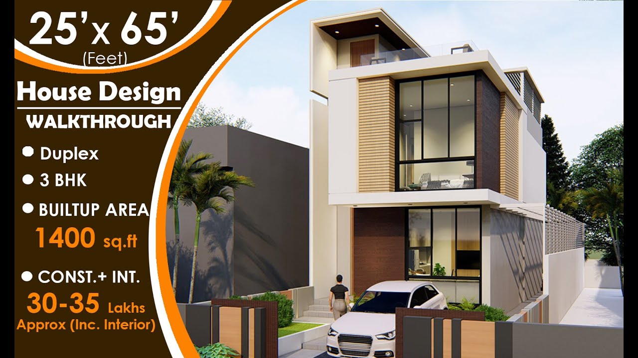 Compact House design | 20X35 Feet| Row Housing #duplexhouse #3DWalkthrough #Interior #Exterior