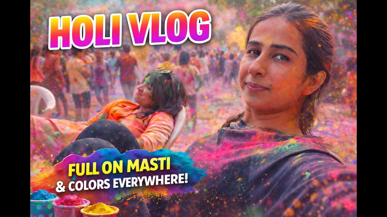 Holi Vlog #holi  #holihai  #influencer  #reels #comedy #vlog