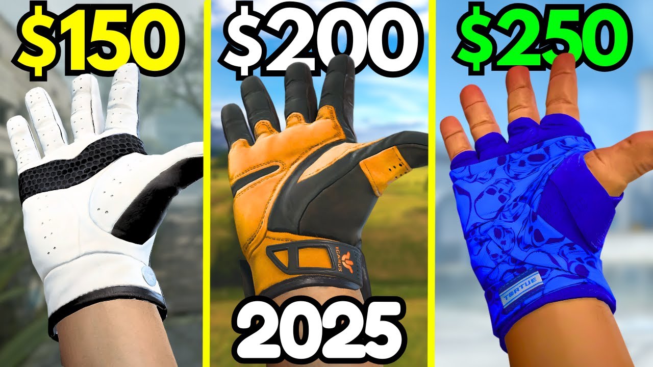 The BEST BUDGET Gloves Under $250 in 2025 (CS2 Cheap Glove Skins)