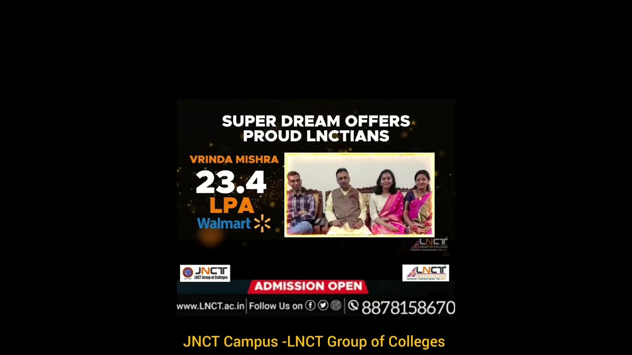 Jnct college campus | LNCT Group |highest placement record 2022--2023