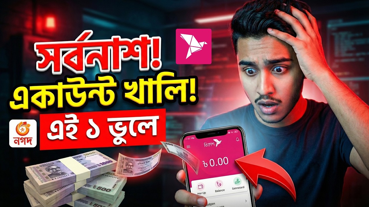 বিকাশ/নগদ একাউন্ট খালি করে দিচ্ছে নতুন চক্র! বাঁচতে চাইলে এই সেটিংস অফ করুন | bKash Scam 2026