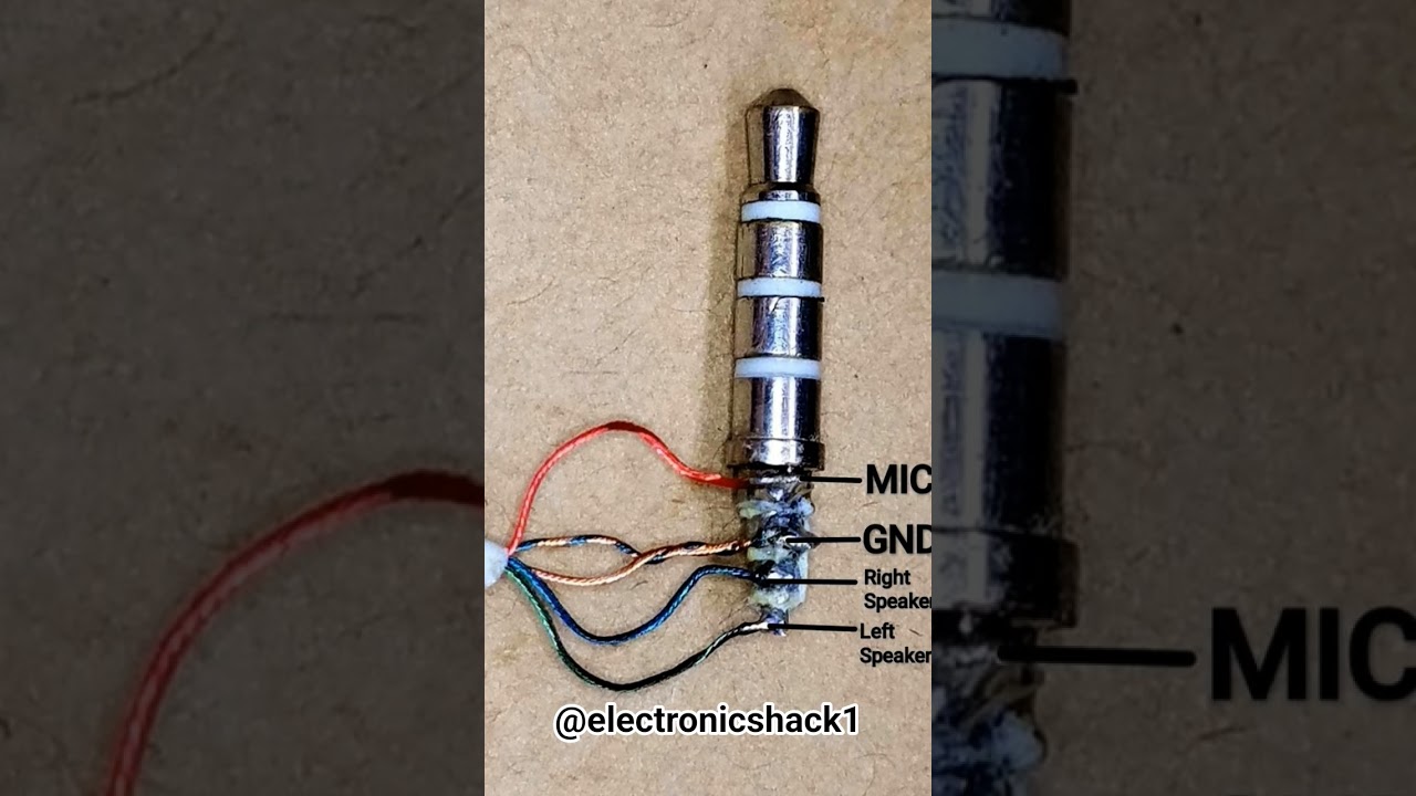 🎧 3.5mm Headphone Jack Wiring Explained | MIC, GND, Left & Right Speaker Connection