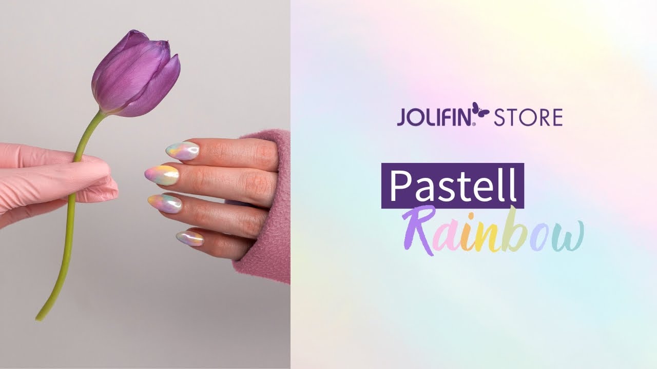 Naildesign Pastell Rainbow