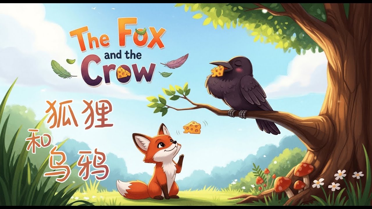 (HSK 1–2) The Story of the Fox and the Crow 不要相信好听的话：狐狸和乌鸦的故事 | Daily Mandarin Podcast