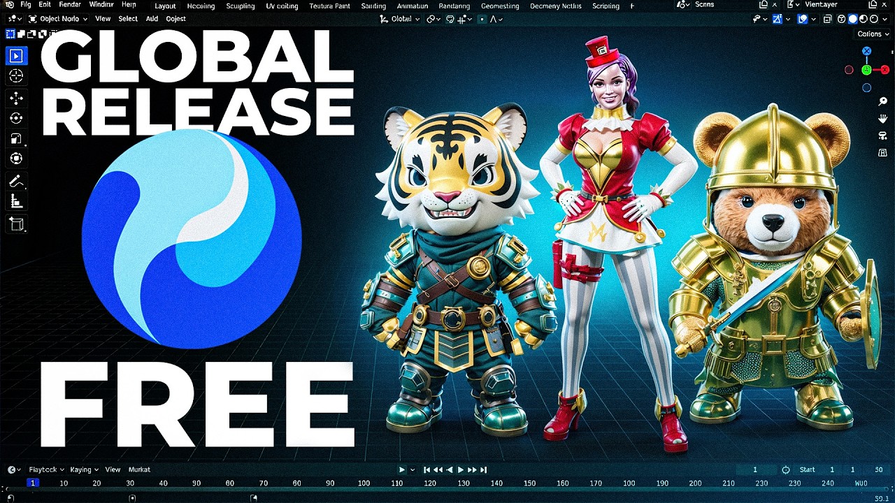Big news! Free Hunyuan 3D (HY 3D) Global release