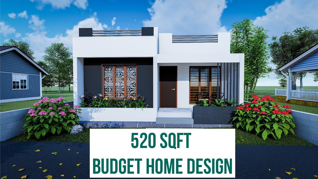 Budget Home Design With 2 Bedroom In 520 Sqft. Walkthrough