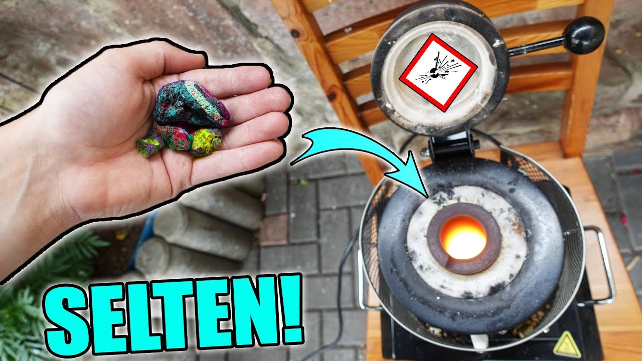 Was passiert, wenn ich EDELSTEINE in den 1150 GRAD Schmelzofen stecke? - Experiment