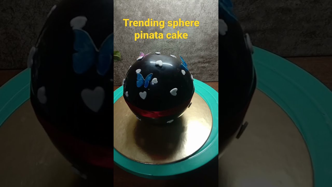 Trending sphere pinata cake