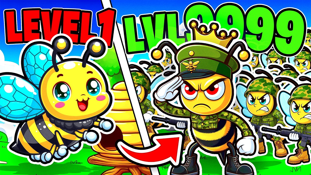 Улучшение 1 BEE до 100 000 BEE ARMY в Pocket Bees