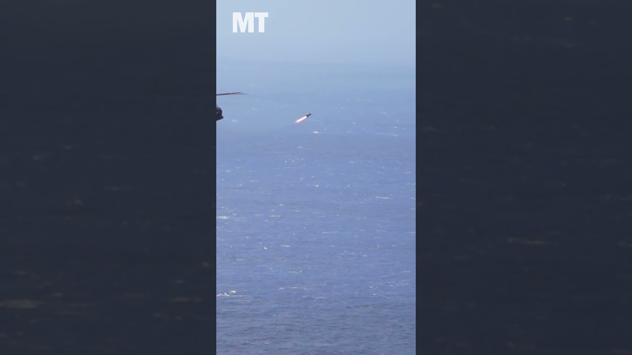 See Apache helicopters launch Hellfire missiles at a decommissioned vessel during RIMPAC 2024