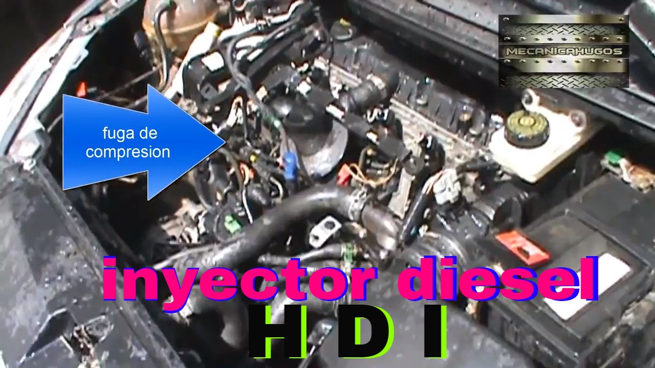 peugeot 307 hdi  (sacar inyector diesel  common rail )parte 2