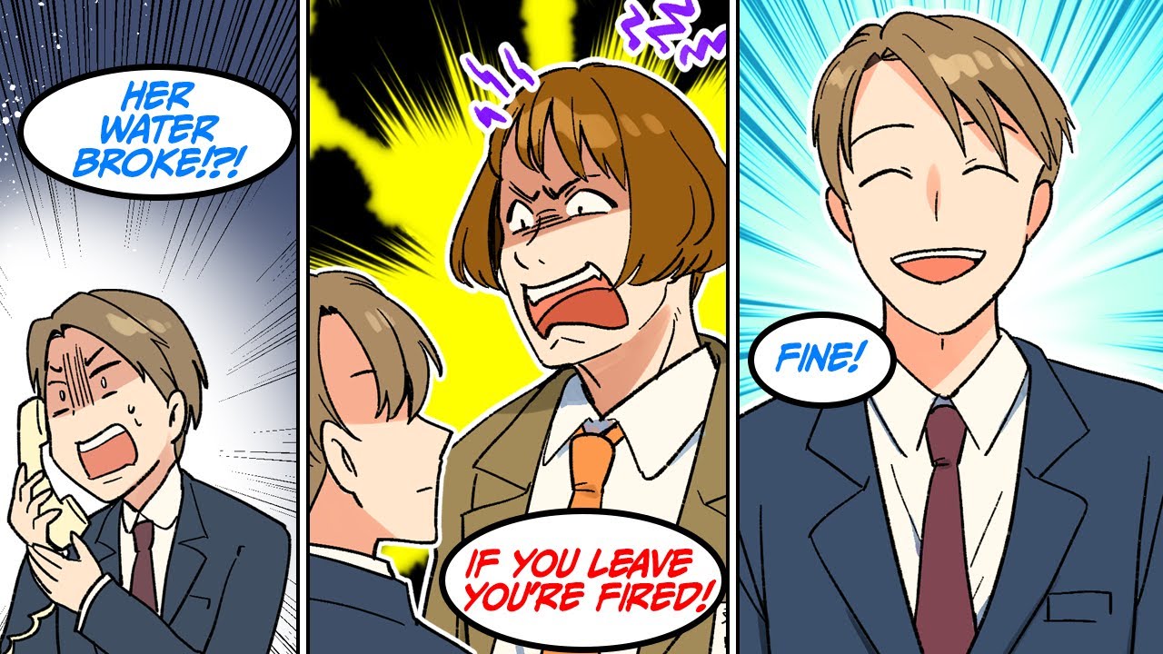 My pregnant wife was about to deliver but my boss dismissed my request to leave early [Manga Dub]
