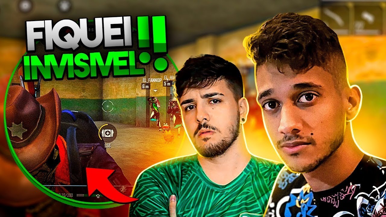 EL GATO SE IMPRESSIONOU, FIQUEI INVISÍVEL NO FREE FIRE!