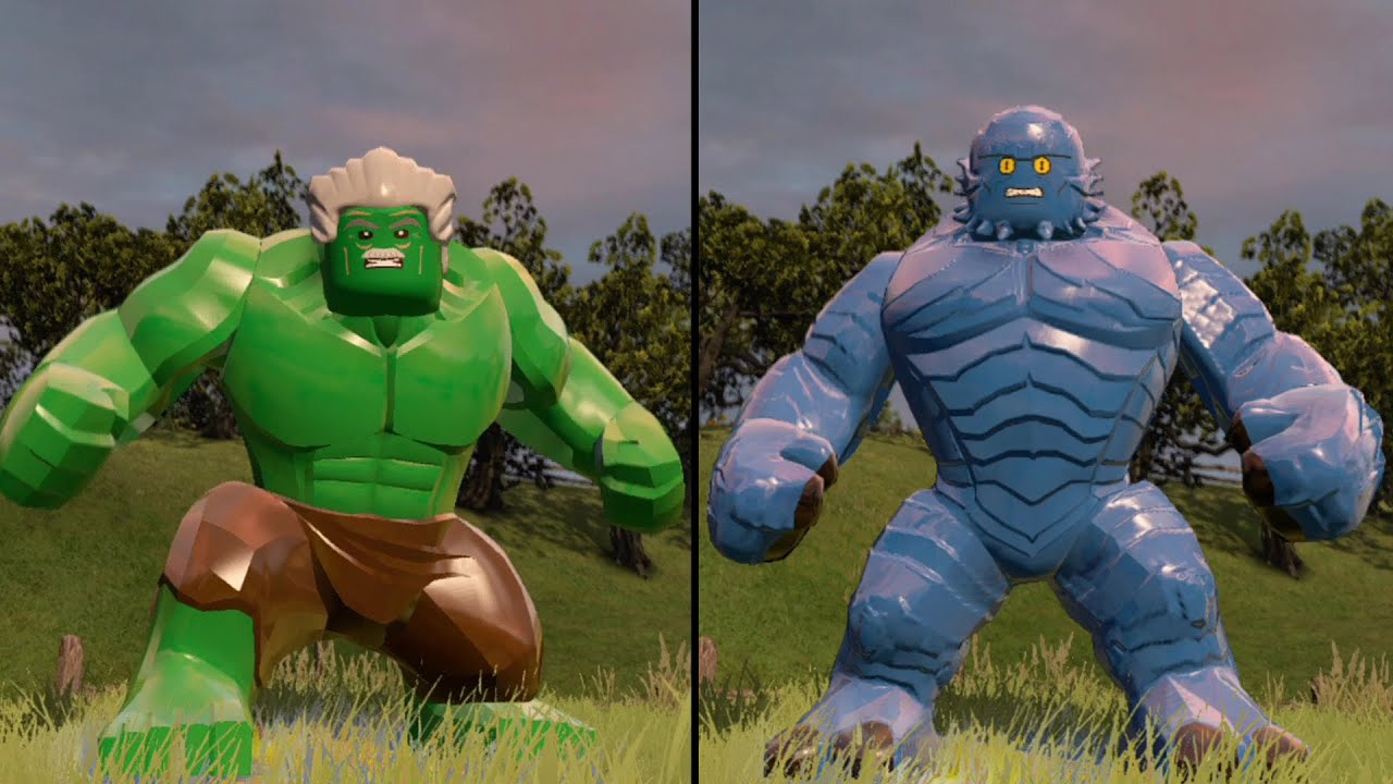 LEGO Marvel's Avengers - Excelsior Hulk vs A-Bomb - CoOp Fight | Free Roam Gameplay [HD 1080p]