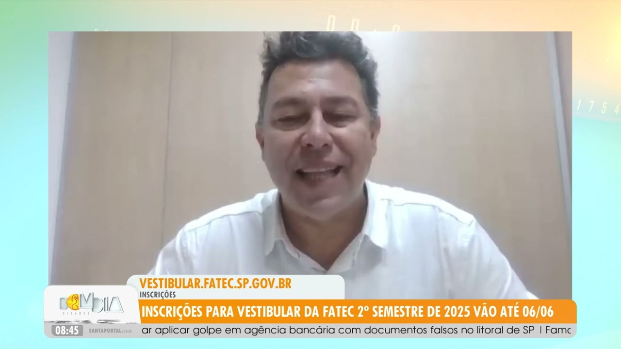 Inscri&ccedil;&otilde;es para vestibular da Fatec 2&ordm; semestre de 2025 v&atilde;o at&eacute; 06/6 - 14/4/2025