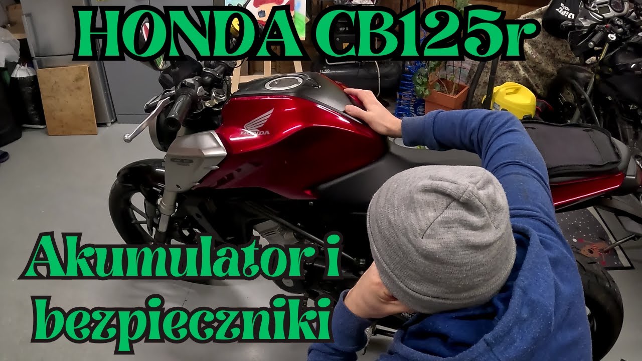 Honda CB125r.Akumulator.Garażówka#70